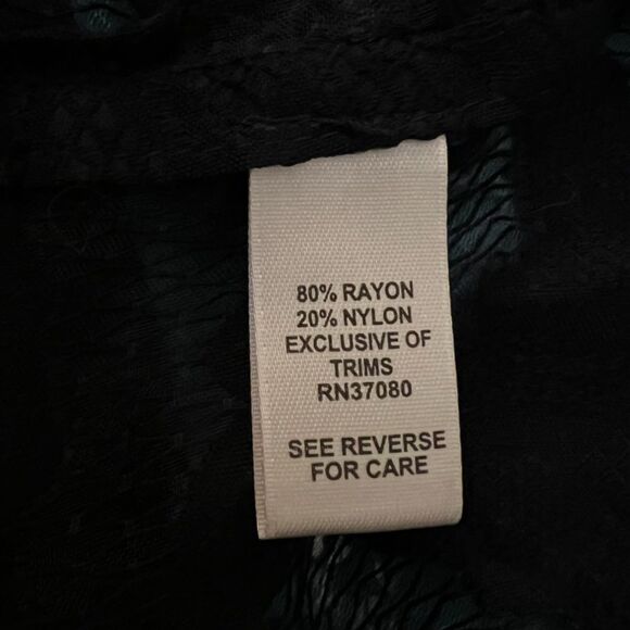 Cato Navy Blue Lace Overshirt, Zip Back - 22/24 - Picture 7 of 7